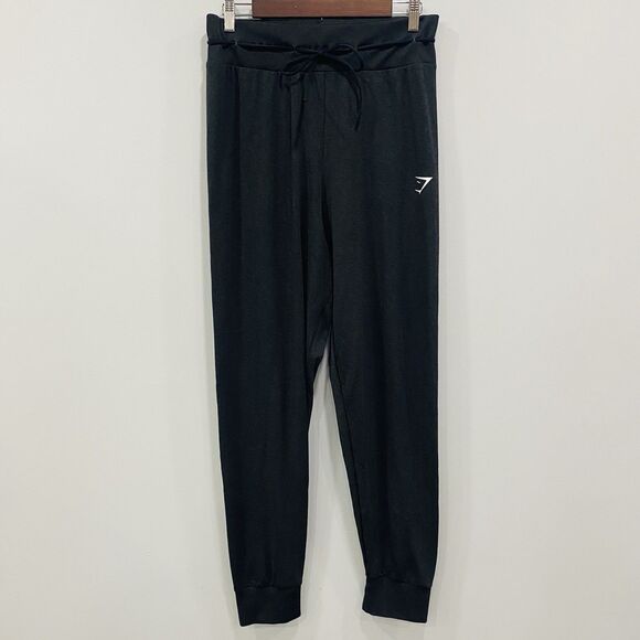 GYMSHARK Women's M Black DNU High Waisted Vital Seamless 2.0 Joggers Lifting - Picture 1 of 16